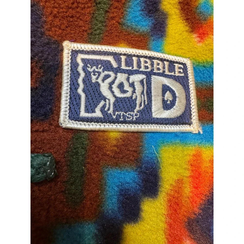 Libble D Fleece Beanie Hat Multi‎ Color Southwestern Geometric Jester Vintage